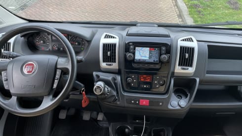 Modern, compact Off Grid Campervan Fiat Ducato (self-built) 