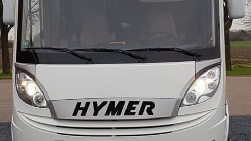 C1 driving license. Super luxury Hymer for 4 people.