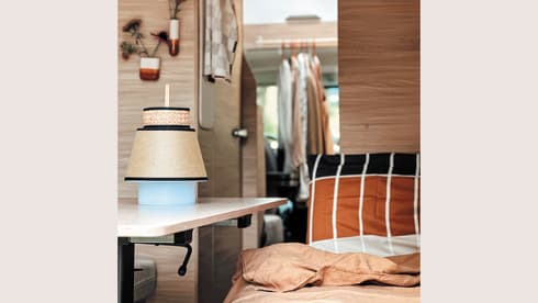 CLAY & GRACE - home away from home – 2-person Knaus bus camper from 2019 - with special design