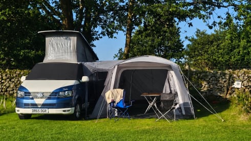 Bluebell  – Camping-car VW T6 rétro 4 couchages 4 ceintures 