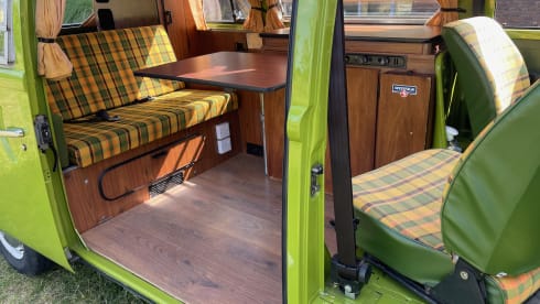 Beautiful vintage Volkswagen T2 camper from 1976