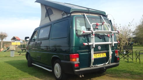 Very handy and cozy camper van for 4 people.