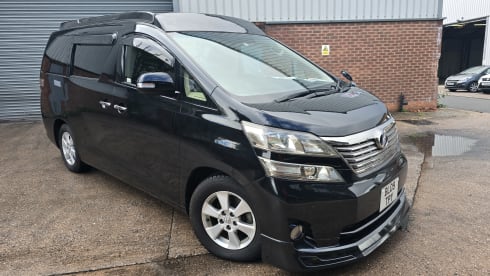 Ebony – 4 berth Toyota campervan from 2009