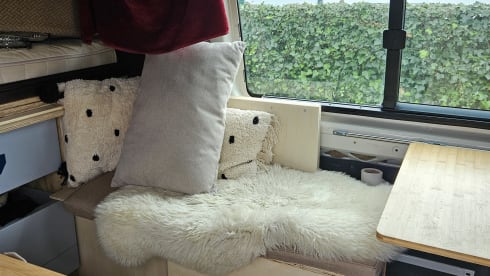 Walter de witte bus – Camping-car Volkswagen Zelfbouw (verhoogd et verlengd)