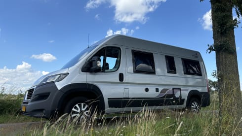 Harrie – Super neat 2 person Peugeot bus from 2015 with awning