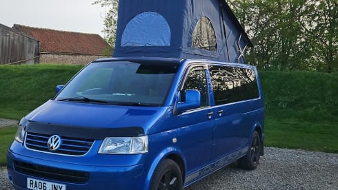 4 berth Volkswagen campervan from 2006