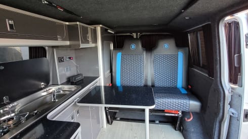 4 berth VW transporter campervan from 2016