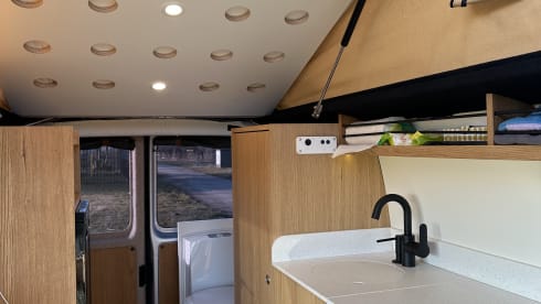Off grid 2p VW with fixed toilet 