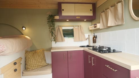 Camper Moos – Atmospheric, completely off-grid self-build camper van 