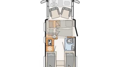 H11 – Fiat Dethleffs Just 90 Ideal family van or 2 couples
