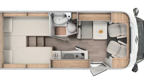 Camper Ledegem – 2p Carado semi-integrated from 2024