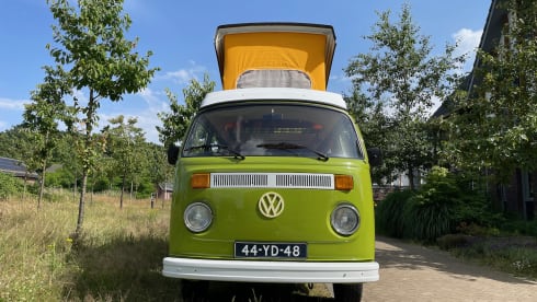 Beautiful vintage Volkswagen T2 camper from 1976