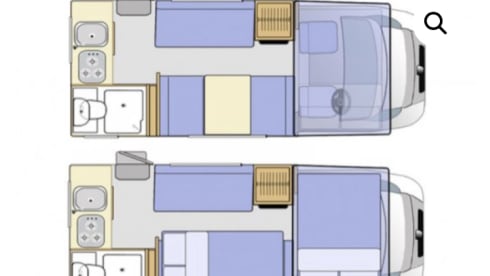 4 berth Peugeot alcove from 2007