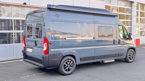 Buzzie – Brand new 4 person bus camper Carado 
