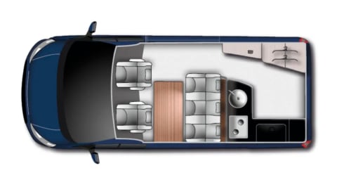 t'Bussie – Ford Custom Nugget, on the road with the Bussie!