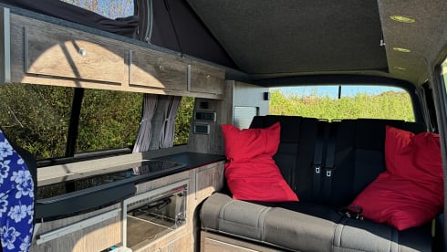 Hit the Road in Style with Our Gorgeous Green VW Campervan!