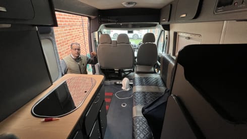 Large camper very spacious boot new looking interior fixed comfy bed.  – 3 berth Peugeot bus from 2007