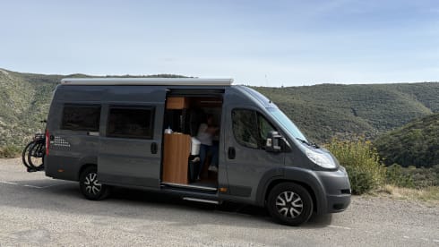 Bus camper with single length beds from 2014