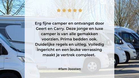 Carado T338 (splinternieuw!!) – Luxurious and fully equipped camper with length beds. Ultimate Freedom! 