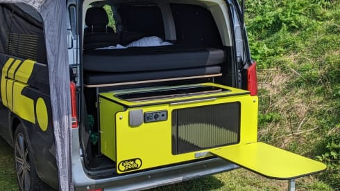 Brand new Mercedes-Benz, modular van sleeps up to 6 with awning
