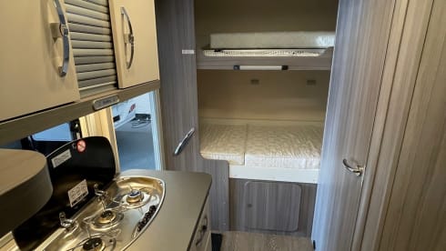 6p Hobby alcove from 2022 Beautiful Camper!