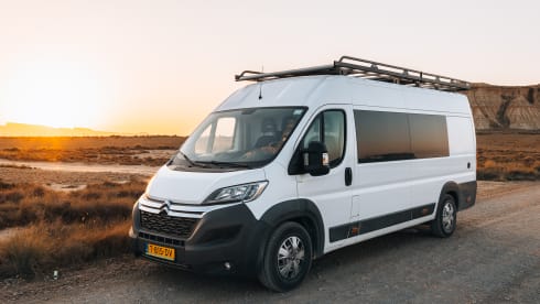 Luxurious campervan with stylish interior