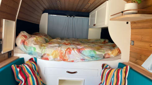 Comfortable off-grid camper for the nature lover