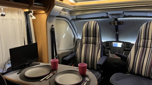 On an adventure with our nice economical semi-integrated camper