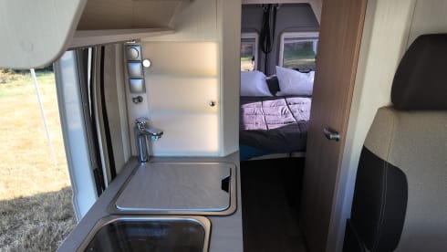The KNAUS – Knaus-bus met 4 slaapplaatsen uit 2016