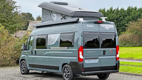 Betty George – Elddis 4 berth Automatic Campervan 2024 With Double Bed Pop Top