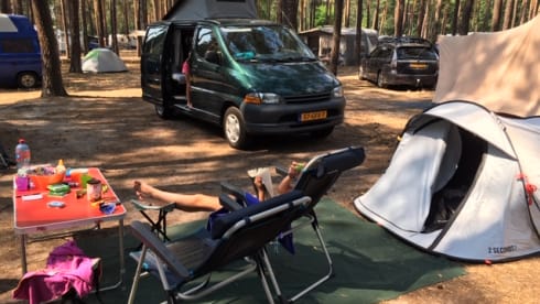 CZN  – Toyota campervan, a very luxurious tent (insurance is included)