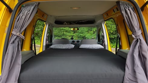 Zonnetje! Little miss sunshine! (Kan niet kiezen) – Minicamper für maximalen Genuss!