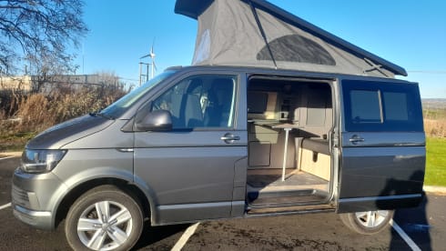 4 berth Volkswagen campervan from 2018