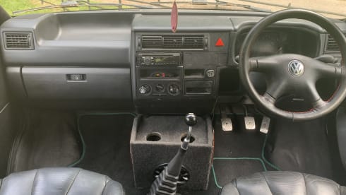 Moonraker – Custom VW T4 Glamping, thetford toilet 