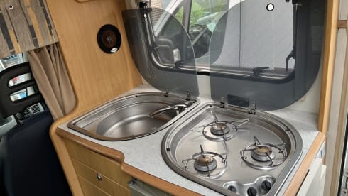Cozy mobile home for 4 people! Quadrupeds allowed