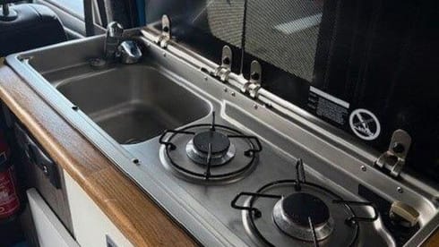 Ivy – 2 Berth Nissan campervan with Pop top from 2024