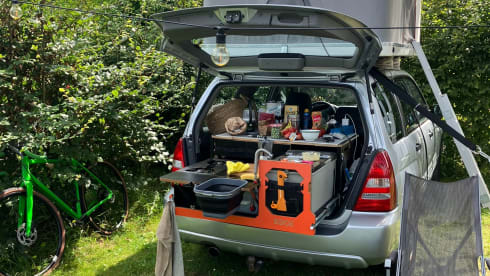 Co de BosCamper – Rooftop Tent Adventure: Subaru Forester x EGOE Nestbox Supertramp x Yuna Sheepie