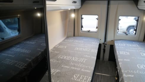 Sun Living Flexo 6.40, 2 couchages - 4 places assises, lits en longueur, climatisation !