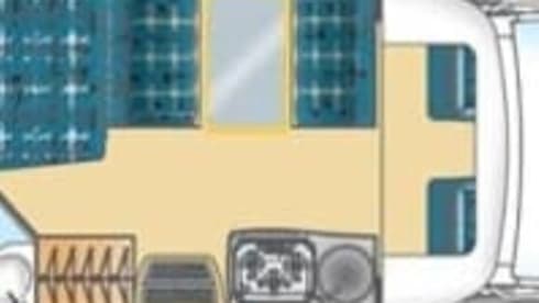 Gemütlicher Camper mit Klimaanlage im Wohnbereich