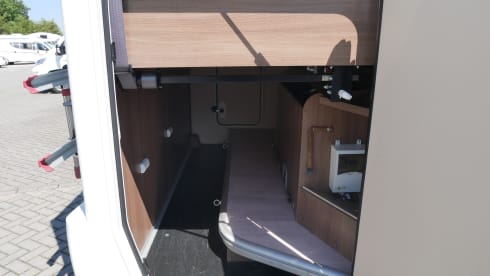 Chausson 514, 4 seats and 4 berths.