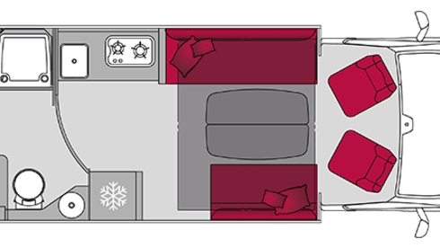 Superdelux campertje – 2p Pilote P690D EXPRESSION semi-integrated from 2025