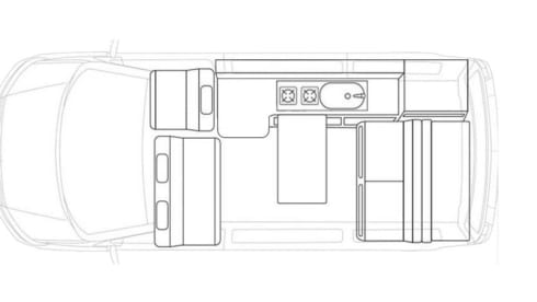 (VW004) 2023 VW T6 'Rebellion' Camper Van - sleeps 2 adults plus 2 children