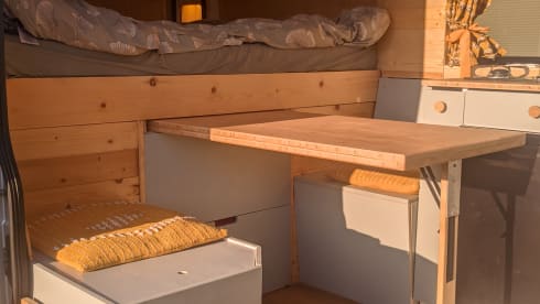 Adventurous camper van with on-board cinema and "Stealth Mode"