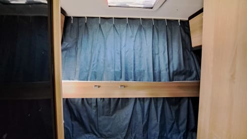 Family camper with bunk beds