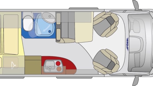 Luxury off grid bus camper from 2018
