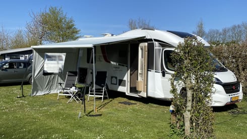 Super luxurious Bürstner with queen bed.