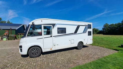 Family camper with bunk beds