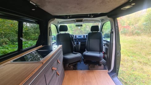 VW Transporter with luxurious interior and 