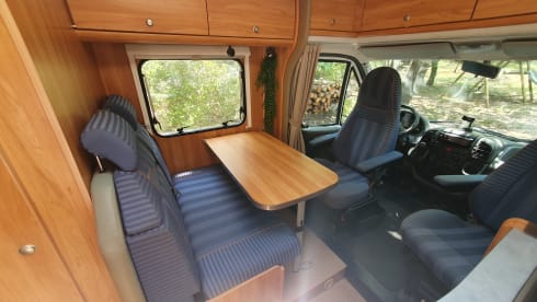 Compact Family Camper. Off grid. Optional baby bed and bicycle carrier.