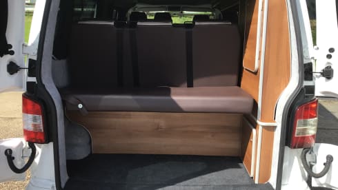 4 berth Volkswagen Transporter Campervan With Pop Top 2013